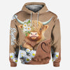 Joycorners Love Highland Cows - Personalized Hoodie and Leggings  2 LM2811