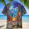 Joycorners Bigfoot Alien Camping Night Hawaiian Shirt