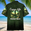 Joycorners Camp Life Peace Sign Hawaiian Shirt