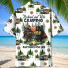 Joycorners Camping Bigfoot Husband and Wife Hawaiian Shirt