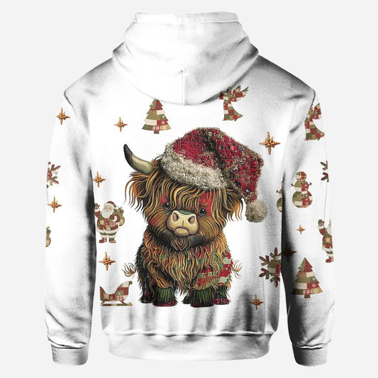 Joycorners Personalized Cute Hightland Cow - Highland Cow Hoodie and Leggings LM2811