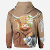 Joycorners Love Highland Cows - Personalized Hoodie and Leggings  2 LM2811