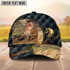 Joycorners Horse Luxurious Patterns Opulent Background Personalized Name Cap (8 Breeds)