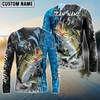 Joycorners Fishing Sparkling Water Smoke Pattern Design Custom Name & Team Name 3D Shirts (11 Breeds)