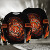 Maxcorners Firefighter Dragon All Over Print For Men & Women 3D Shirt, Proud of Firefighter LM1911