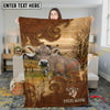 Joycorners Cow Blanket Farm Rustic Leather Western Art Personalized Name 3D Blanket (10 Breeds)