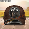 Joycorners Brown Leather Christian Horse & Cross Western Cowboy Personalized Name Cap (8 Breeds)