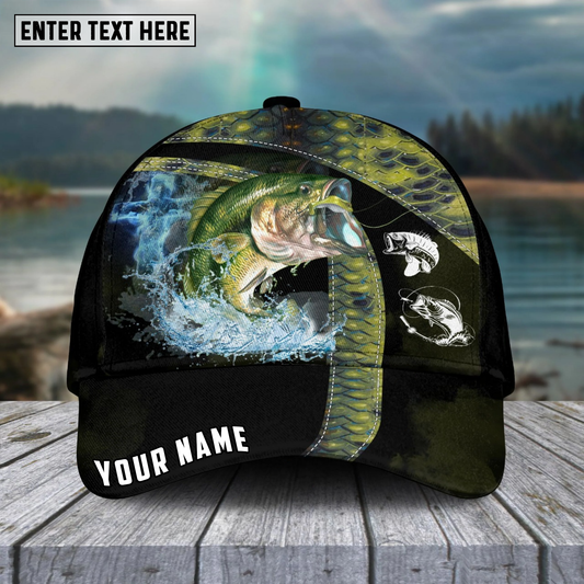 Joycorners Fishing Cross Water Skinfish Water Sport Pattern Personalized Name 3D Cap (11 Breeds)
