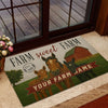 Joycorners Farm Sweet Farm Doormat (12 Cattle Breeds)