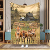 Joycorner Life Live Someone Left The Gate Open Personalized Name Blanket (14 Breeds)