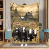 Joycorner Life Live Someone Left The Gate Open Personalized Name Blanket (14 Breeds)