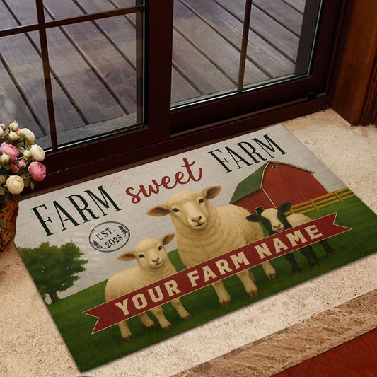 Joycorners Farm Sweet Farm Doormat (12 Cattle Breeds)
