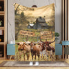 Joycorner Life Live Someone Left The Gate Open Personalized Name Blanket (14 Breeds)