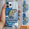 Joycorners Fishing Phone Case Circuit Board Tech Blue Sport Design Personalized Name Phone Case (8 Fish Species)