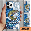 Joycorners Fishing Phone Case Circuit Board Tech Blue Sport Design Personalized Name Phone Case (8 Fish Species)