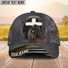 Joycorners Classic Christian Horse & Cross Embossed Western Style Personalized Name Cap (8 Breeds)