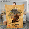 Joycorners Rustic Farm Horse Barn Scene Personalized Name 3D Blanket (8 Breeds)