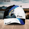 Joycorners Fishing Blue Camo Sport Pattern Personalized Name 3D Cap (11 Breeds)