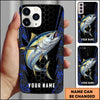 Joycorners Fishing 3D Realistic Honeycomb Tech Background Personalized Name Phone Case (10 Fish Species)