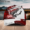 Joycorners Fishing Red Dark Pattern Sport Pattern Personalized Name 3D Cap (11 Breeds)