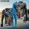 Joycorners Fishing Sparkling Water Smoke Pattern Design Custom Name & Team Name 3D Shirts (11 Breeds)