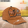 Joycorners Horse Pattern Customized Name 3D Love Cap