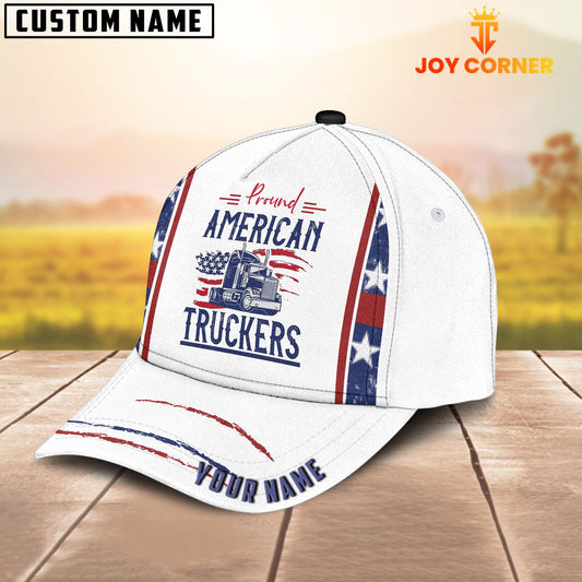 Joy Corners Customized Name Pround American Trucker Cap