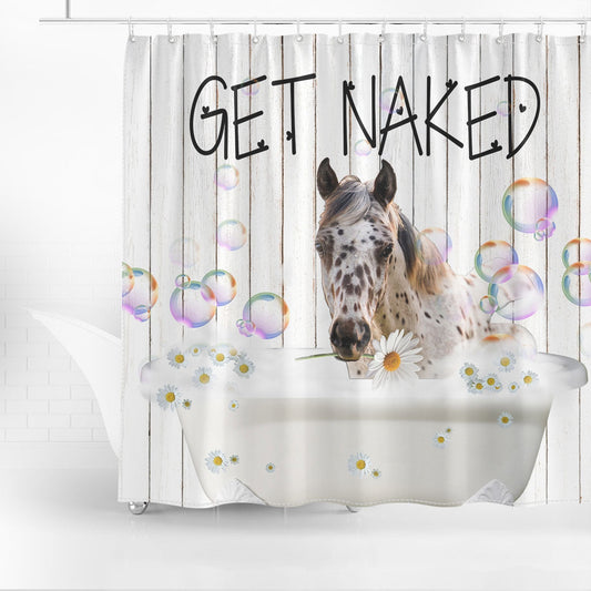 Joycorner Appaloosa Get Naked Daisy Shower Curtain