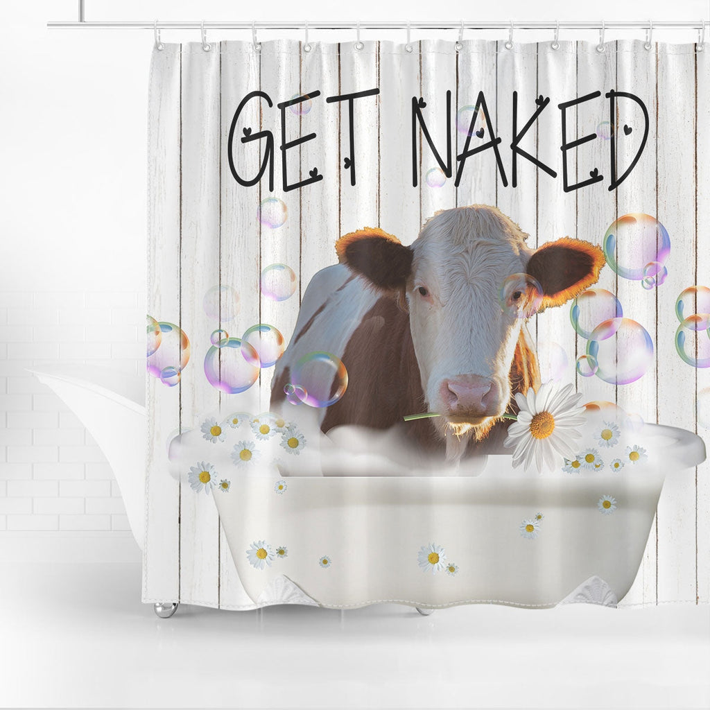 Joycorner Maine Anjou Get Naked Daisy Shower Curtain – Joy Corner