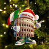 Joycorners Custom Name Italy Ornament, Italy Lover Christmas Gift 2D Flat LM2111