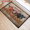 Joycorners Dexter Custom Name - Home To Where The Herd Is FarmHouse Doormat