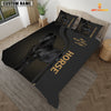 Joycorners Black Horse Never Walk Alone Custom Name Bedding Set