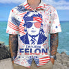 Joycorner Blue Trump I'M Voting Felon 2024 Hawaiian Shirt