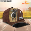 Joycorners Belted Galloway Leather Zip Pattern Customized Name Cap