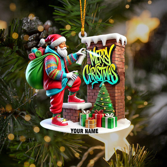 Joycorners Merry Christmas Home Decor Christmas Ornament, Personalized Ornament 2D Flat LM2211