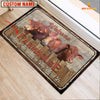 Joycorners Beefmaster Custom Name- Home To Where The Herd Is FarmHouse Doormat