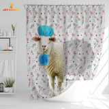 Joycorners Sheep Flower 3D Shower Curtain