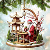 Joycorners Custom Name Japan Santa Ornament, Japan Lover Christmas Gift54 2D Flat LM2111