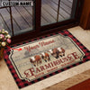 Joycorners Hereford Faith Family Farming Custom Name Doormat