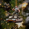 Joycorners Army Santa Home Decor Christmas Ornament, Personalized Ornament 2D Flat LM2211
