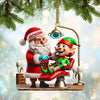 Joycorners Custom Name Dentist Ornament, Dentist Christmas Gift5 2D Flat LM2111
