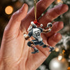 Joycorners Ball And Santa Home Decor Christmas Ornament, Personalized Ornament 2D Flat LM2211
