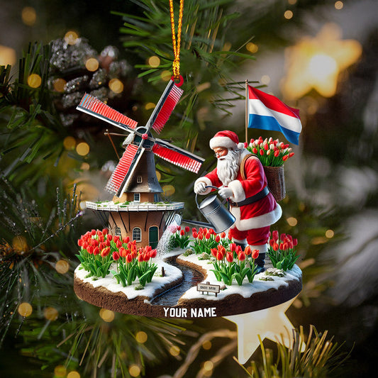 Joycorners Merry Christmas Netherlands Home Decor Christmas Ornament, Personalized Ornament 2D Flat LM2211