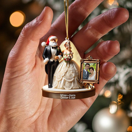Joycorners Wedding Home Decor Christmas Ornament, Personalized Ornaments 2D Flat LM2211