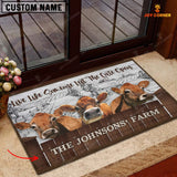 Joycorners Jersey Custom Name - Live Like Someone Left The Gate Open Doormat