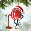 Joycorners Custom Name Croquet Ornament, Croquet Christmas Gift 2D Flat LM2111