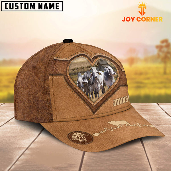Joycorners Brahman Cattle Heart Shaped Style Customized Name Cap