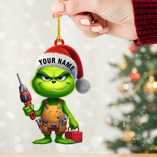 Joycorners ELF Repairman Decor Christmas Ornament, Personalized Ornament 2D Flat LM2211