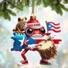 Joycorners Custom Name Puerto Rico Ornament, Puerto Rico Lover Christmas Gift 2D Flat LM2111