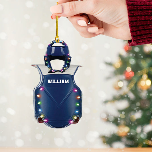 Joycorners Custom Ornament, Martial Armor Vest Ornament, Christmas Decor 2D Flat LM2211